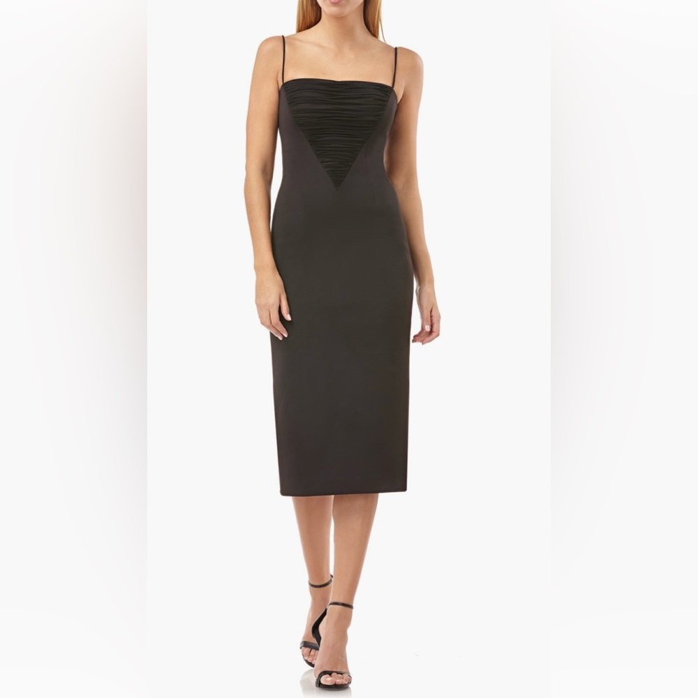 🔥🆕 JS Collections Chic Black Strapless Dress